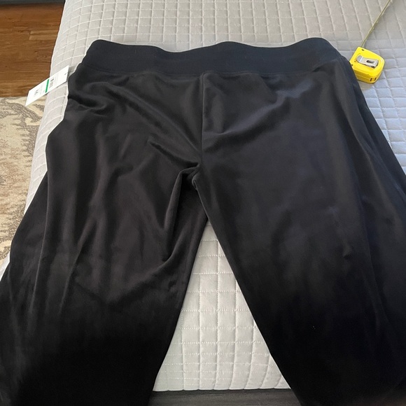 Calvin Klein Black velvet zipper hoodie and pant set - Picture 14 of 15